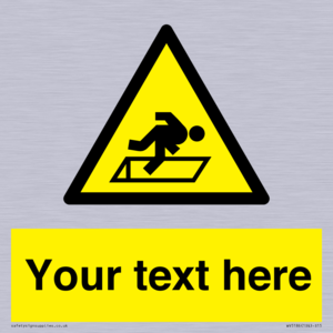 Custom Warning Hatch Sign